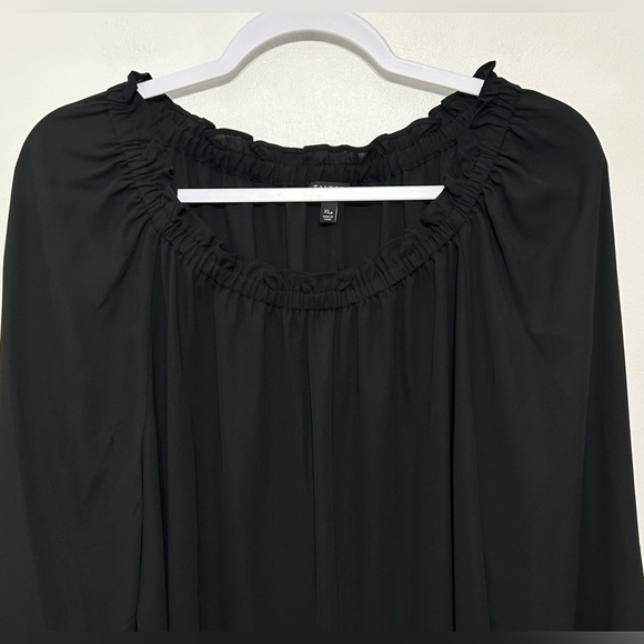 New! Talbots Ruffle Multi Wear Long Sleeve Peasant Blouse - Picture 3 of 9